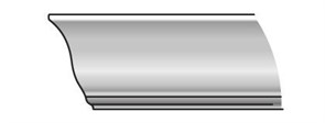 Карниз Массив ольхи для полотен шириной 600-900 мм Слоновая Кость, арт. 7426