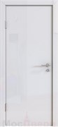 Дверь звукоизоляционная Rw 42dB Prima GL900 Белый Люкс глянцевая с алюминиевой кромкой и автопорогом