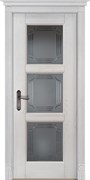 Межкомнатная дверь Массив Дуба Двери Белоруссии Лестер Дуб Жемчуг со стеклом