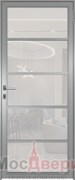 Алюминиевая межкомнатная дверь AG Loft 709 Argente RAL 9006 Matelux
