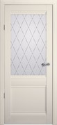 Межкомнатная дверь Profil 12GF Магнолия Ромб со стеклом
