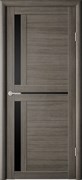 Межкомнатная дверь Profil 19GM Грей LACOBEL Черный лак со стеклом