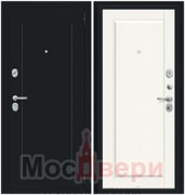 Входная дверь STK-1 Черный бархат / Белое дерево