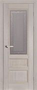 Межкомнатная дверь Массив Дуба Двери Белоруссии Оксфорд Дуб Серый со стеклом