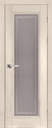 Межкомнатная дверь Массив Дуба Двери Белоруссии Альбертон Слоновая кость со стеклом