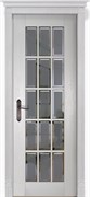 Межкомнатная дверь Бристоль Дуб Жемчуг со стеклом