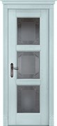 Межкомнатная дверь Лестер-D Циан со стеклом