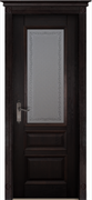 Межкомнатная дверь Массив Ольхи Двери Белоруссии Оксфорд Венге со стеклом