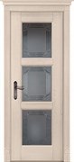 Межкомнатная дверь Лестер-O Эмаль Ваниль со стеклом