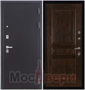 Входная дверь с шумоизоляцией Rw 45dB Brand Acoustic Антик серебристый / Дуб Винтаж 3 филенки