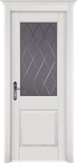 Межкомнатная дверь Ставангер Grand Белый Классик со стеклом