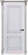 Дверь заказная Эмаль Parma Solid Bianco patina Argento ширина 1000 мм глухая