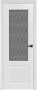Дверь на заказ Эмаль Sorrento Grand Bianco высота 2300 мм со стеклом