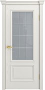 Межкомнатная дверь Монпелье Бланко Гравировка со стеклом