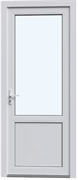 Пластиковая дверь межкомнатная RX-LG/P белая
