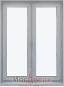 Алюминиевая двустворчатая дверь AGX-G Серая
