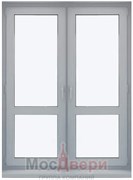 Алюминиевая двустворчатая дверь AGX-LG/G Серая
