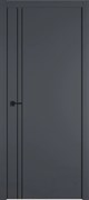 Межкомнатная дверь Profil 42DE/H Alum Антрацит Black Edition