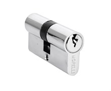 Цилиндровый механизм с английским ключом 60C (ключ/ключ) PC Хром