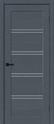 Межкомнатная дверь BX-28 Темное дерево LACOBEL матовый