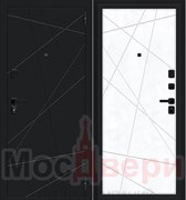 Входная дверь GF/SB-5 Черный бархат / Белоснежный