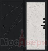 Входная дверь GF/SB-5 Черный бархат / Бетон светлый