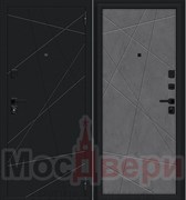 Входная дверь GF/SB-5 Черный бархат / Бетон темный