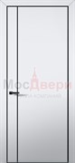 Межкомнатная дверь с шумоизоляцией Rw 28-30dB Silent EU 44NE Аляска Black Edition