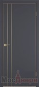 Межкомнатная дверь Profil 42DE/H Alum Антрацит Gold Edition