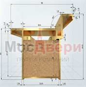 Коробка скрытая Design Invisible Gold Universal SE ABS 45*59*2100 с запилом под 2 скрытые петли