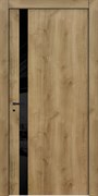 Межкомнатная дверь Profil 6VN ABS Дуб натуральный LACOBEL Черный Black Edition