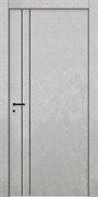 Межкомнатная дверь Profil 42VN ABS Бетон Платина Black Edition