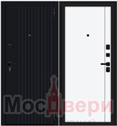 Входная дверь GN-3 Черный / Белый шелк