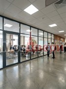 Каркасная перегородка AG Унико с одинарным заполнением для учебных заведений