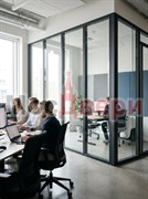 Офисная перегородка AG Бизнес с двойным остеклением