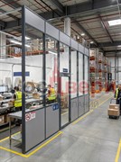 Комбинированная перегородка AG Статус CFU-18 для зонирования распределительного центра