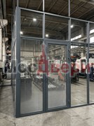 Каркасная перегородка AG Статус FJU-12 со встроенными жалюзи для цеха