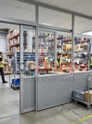 Комбинированная перегородка AG Логистика CU/SL-6 с раздвижной дверью для зоны комплектации заказов