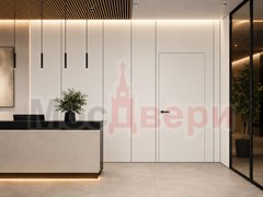 Скрытая дверь со стеновыми панелями Пандора Инвизибл BS7792 Аляска