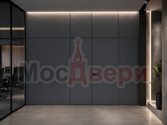 Скрытая дверь со стеновыми панелями Пандора Инвизибл BS7792 Антрацит
