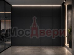 Скрытая дверь со стеновыми панелями Пандора Инвизибл BS7792 Графит