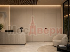Скрытая дверь со стеновыми панелями Пандора Инвизибл BS7792 Санд