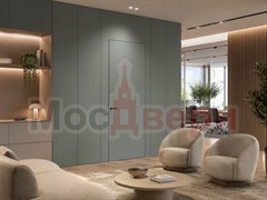 Скрытая дверь со стеновыми панелями Пандора Инвизибл BS7792 Серый шелк
