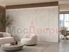 Скрытая дверь со стеновыми панелями Пандора Инвизибл BT7792 Белый мрамор