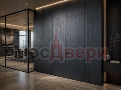 Скрытая дверь со стеновыми панелями Пандора Инвизибл BT7792 Дуб Нуар