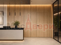 Скрытая дверь со стеновыми панелями Пандора Инвизибл BT7792 Натуральный дуб