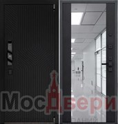 Входная дверь Либра Смарт Антискрэтч Нуар / Нуар Зеркало