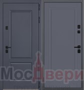 Входная дверь Бастион Серый шелк / Серый шелк