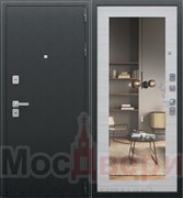 Входная дверь Стратфорд Антик серебристый / Ива светлая Зеркало