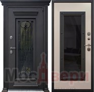 Входная дверь Грандис Шоко / Латте стеклопакет